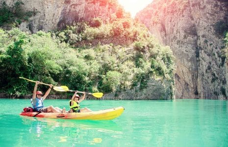 Rodzinne wiosłowanie na Costa Brava